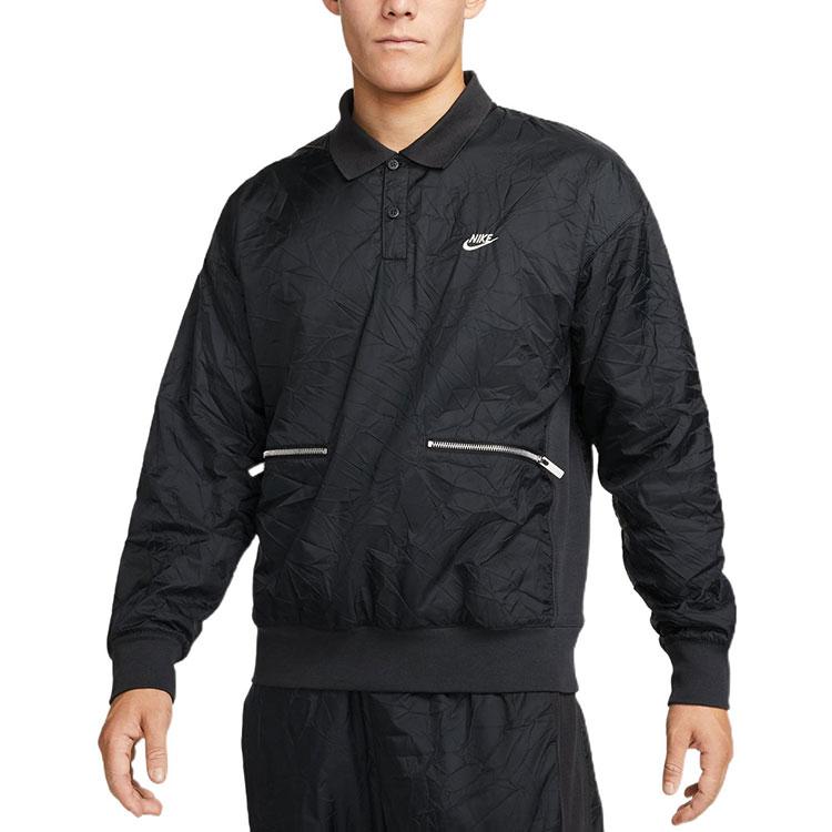 Nike Kurtki Męskie Czarny Klapy Umiarkowany Inne DR6077-045