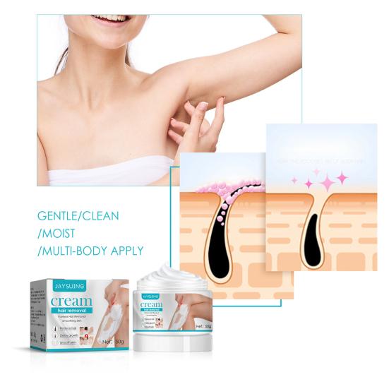 Yousheng 50g Hair Removal Cream Effective Painless Smooth Texture Sensitive Healthy Hair Growth Removal Beauty Supplies