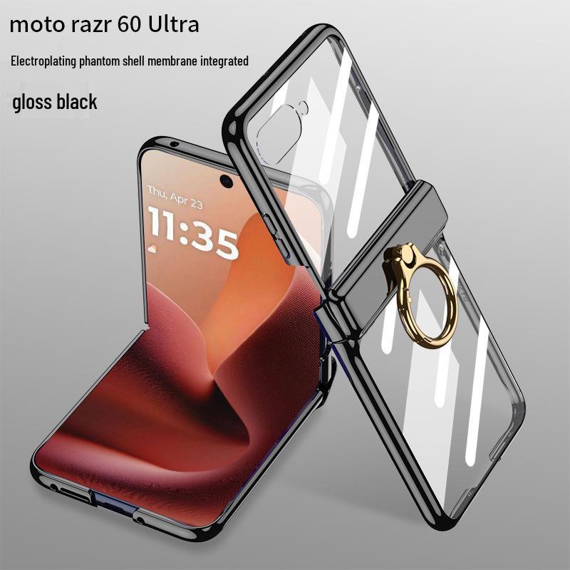 Motorola Razr 6 Ultra Transparent Phone Case with Magnetic Holder