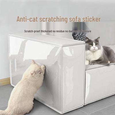 Transparent Self-Adhesive Anti-Scratch Wall Protector: Non-Damaging, Anti-Dirt Wallpaper Sticker for Living Room