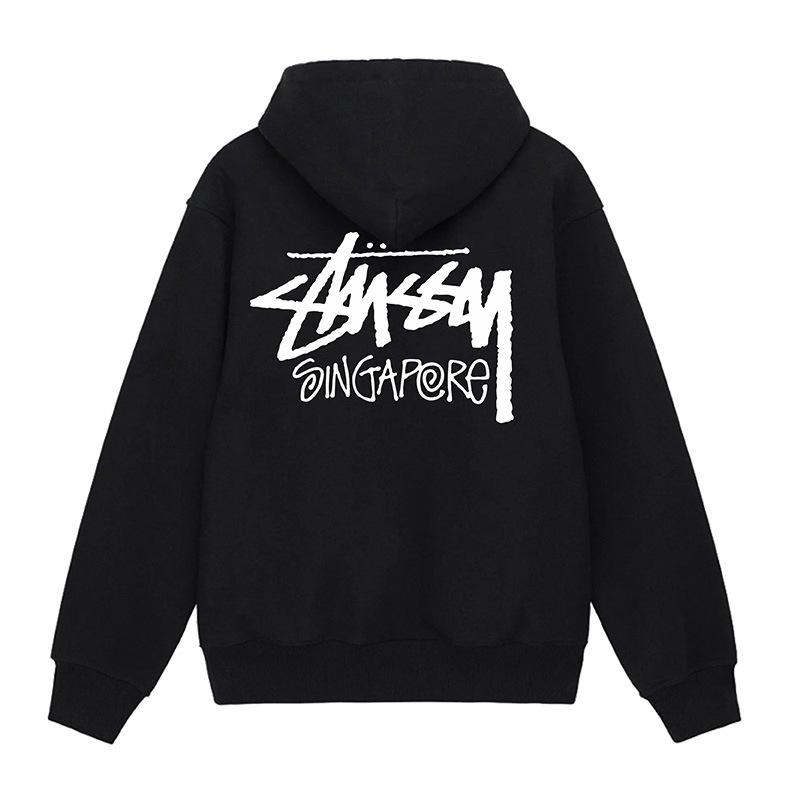 Unisex Hooded Zipper Cardigan with Label – Trendy Autumn/Winter Sweatshirt