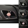 Goddess Style Daisy Flower Rhinestone Ballet Girl Car Air Vent Perfume Clip Interior Ornament White/pink/purple/green