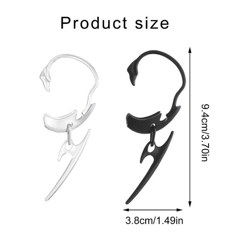 Mechanical Dart Ear Hanger Without Piercing Ear Hanging Jewelry Alloy Texture Fashion Accessory for Party and Streetwear