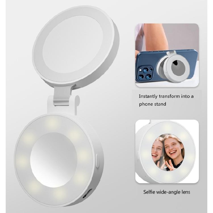 Snap On Magnetic Phone Light Portable Studio Lighting Equipment For Portrait Selfies Video Recording Dimmable Plastic Construction