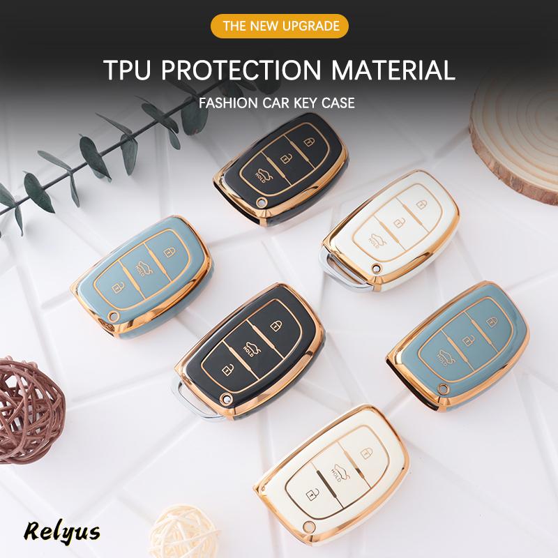 Fashion Soft Tpu Car Remote Key Cover Case Protection Shell For Hyundai Ix35 Avante Mistra Elantra Santafe Tucson Accessories