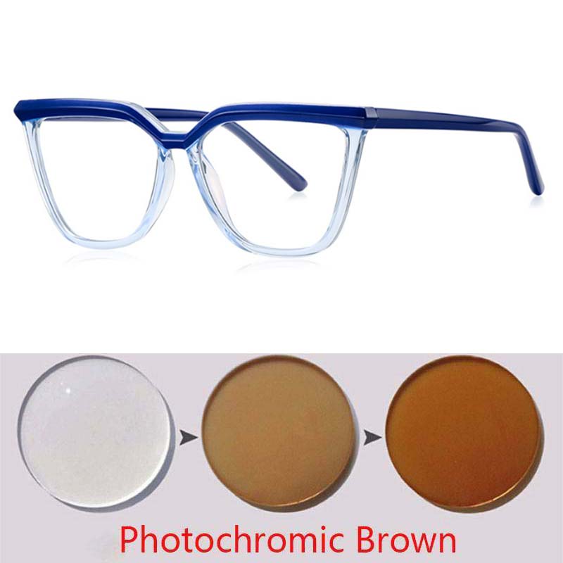 

Брови Большая оправа Фотохромные очки Женские Очки для близорукости Студенческие Очки для близорукости 0 -0.5 -1 -1.25 -1.5 -1.75 До -6 Myopia -6.0