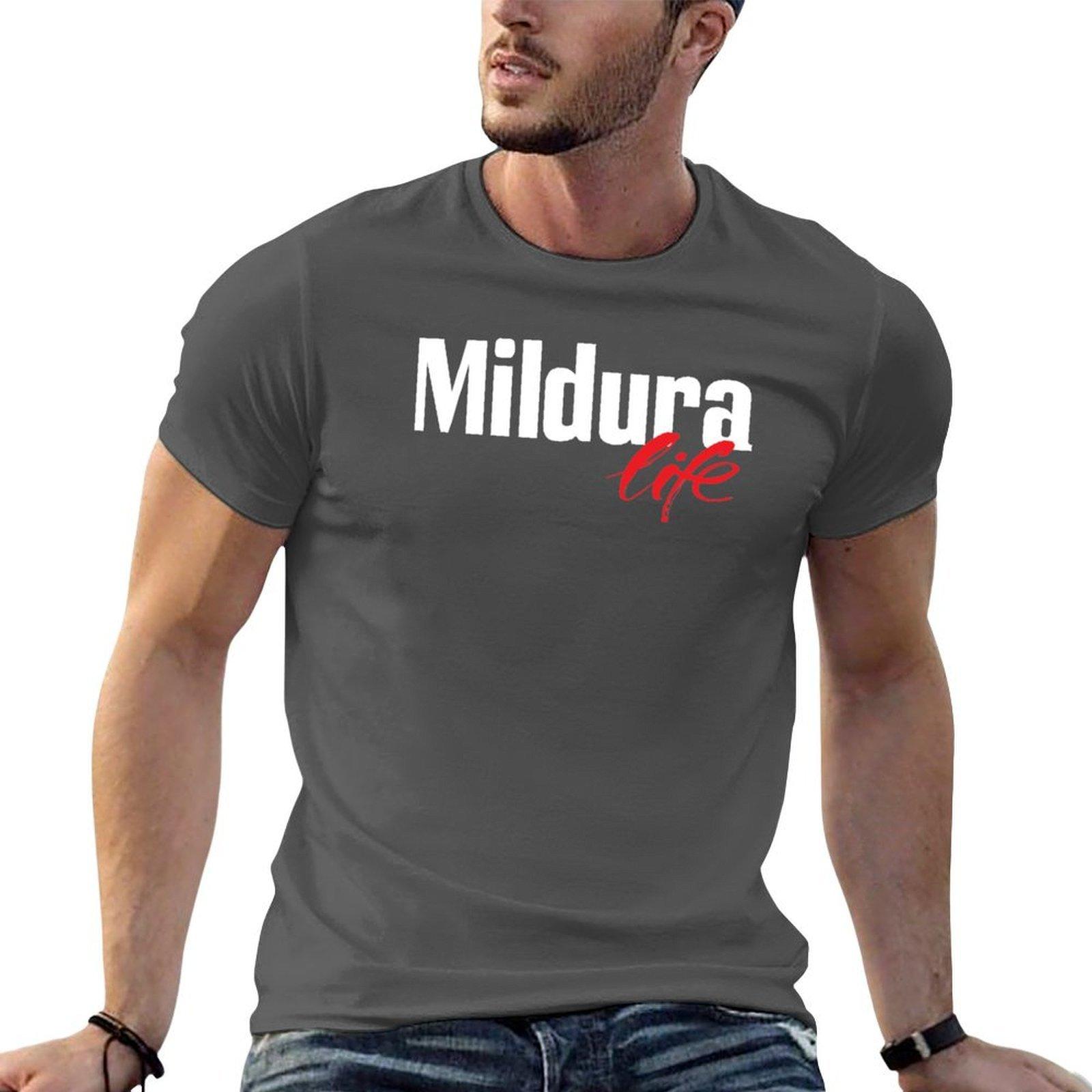 Mildura Life Australia Raised Me TShirt mens graphic t shirts t shirt for man TShirt 4XL