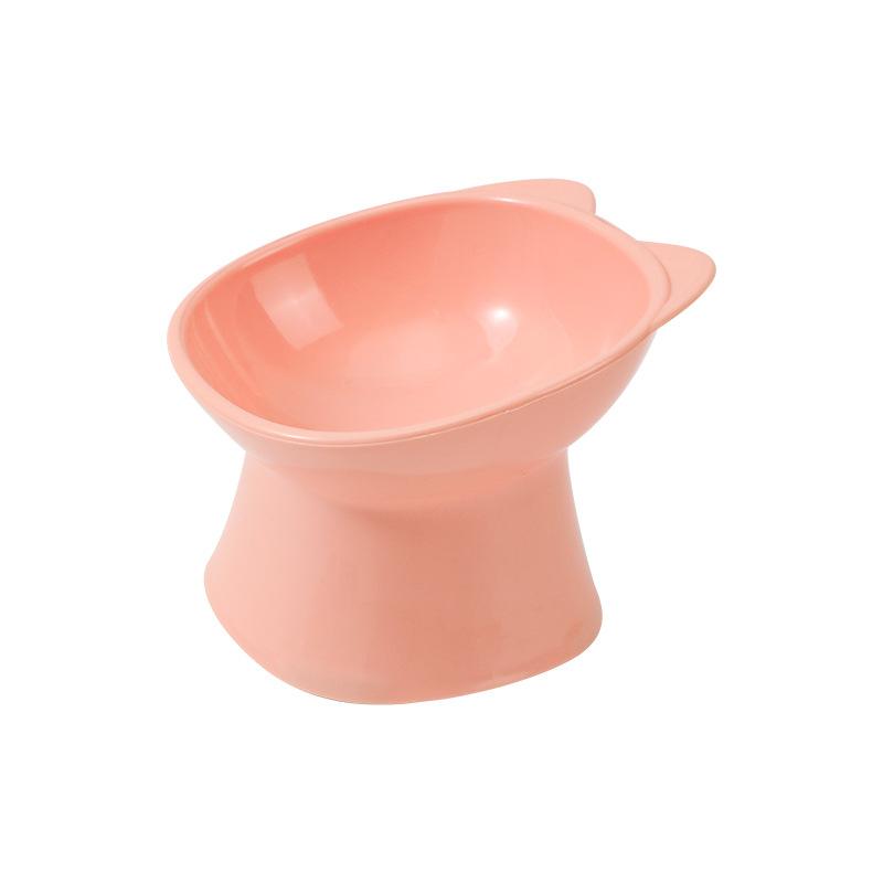 Cat Bowl Anti-spilling Water Bowl Bag Wind Square Mouth Binaural Tall Cat Bowl Pet Supplies