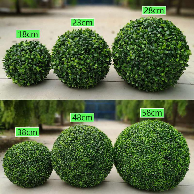 Simulation Aglaia Odorata Grass Ball Artificial Green Plant For Indoor Decoration