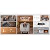 F6 Self-Cleaning Litter Box - Open-Top Automatic Cat Litter Box with Odor Control, Safety Features, and Easy Maintenance