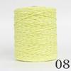 2 Roll Natural Raffia Straw Yarn Colorful Threads For Summer Hand Knit Crochet Hat HandBag Cushion Baskets Hand Craft Material
