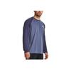 Under Armour Badge Crew Neck Fitted Long Sleeve T-Shirt Men Tops Purple 1327970-558