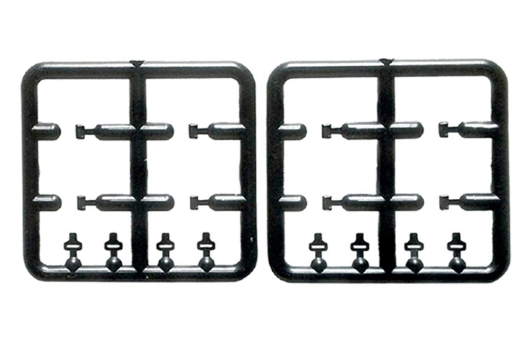 Asuka Model Miniature Spice Series Seatbelt Plastic Model Accessory (ASUKAMODEL) 1/24 Set, Black, MS-011