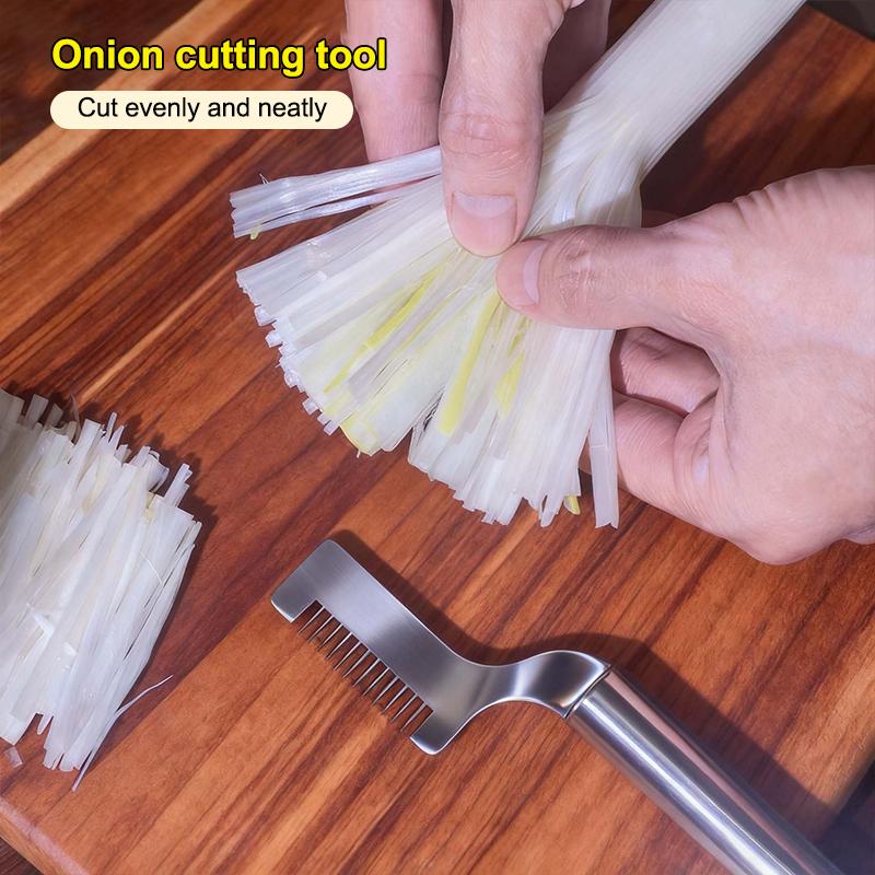 New Stainless Steel Scallion Cutter Shred Knife Creative Vegetable Fruit Shredders Slicer Speedy Onion Graters Kitchen Gadgets