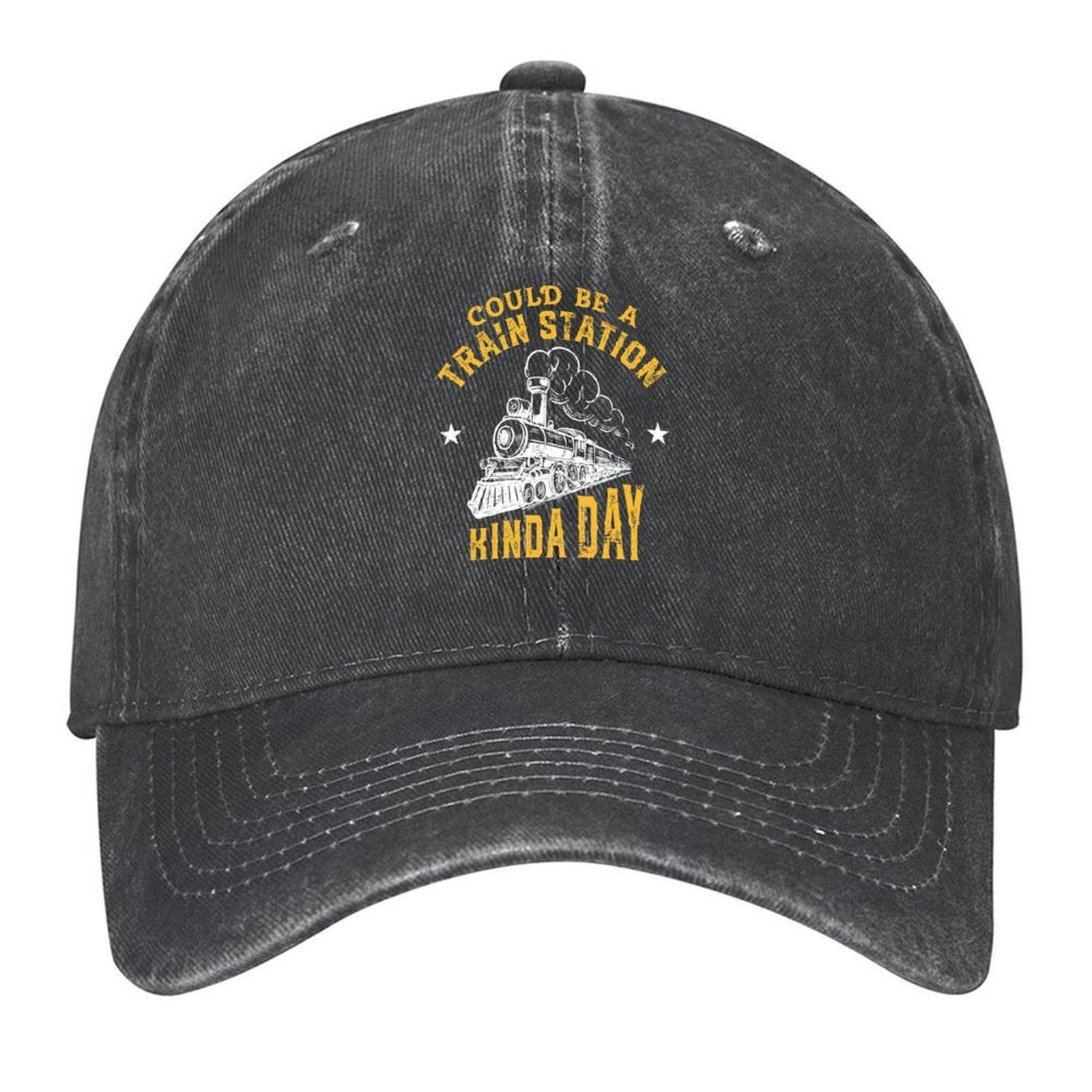2026 Could Be A Train Station Kinda Day Baseball Cap Summer Hat Hat Men Visor Fishing Caps Man Baseball Men Women s