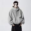 Men's Double Zipper Hooded Sweatshirt - Spring/Autumn Trend