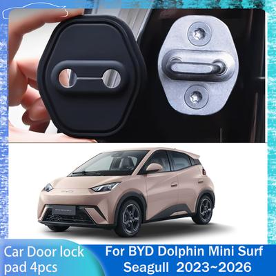 Für BYD Dolphin Mini Surf Seagull ~2026 2024 Auto Türschlossabdeckung Rostfrei Puffer Stoßdämpfung Schutz Zubehör