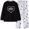 Pajamas Women'S Pure Cotton Long-Sleeved Loungewear Casual Can Go Out Can Wear Round Neck Pullover Set