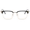 Retro Eyebrow Glasses Frame Anti Blue Light Myopia Eyeglasses Casual Half Frames Men Design Classic Flat Light Glasses Female