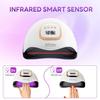 380W UV Nail Lamp 81 LEDs Nail Dryer with Handle Design Quick-drying Manicure Lamp for Curing All Nails Gel Nail Art Tools