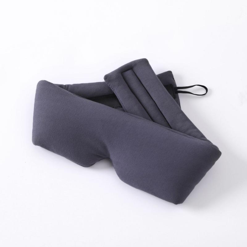 Modalna Bawełna Długa Maska do Spania na Oczy Modele z Woreczkiem Lodowym Przerwa na Lunch Zaciemniająca Sen w Samolocie Podróż Oddychająca Maska na Oczy Męska i Damska