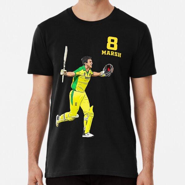 

Mitchell Marsh - Australian Cricket Player - S to 5XL Made in the AU/USA T-Shirt 4XL