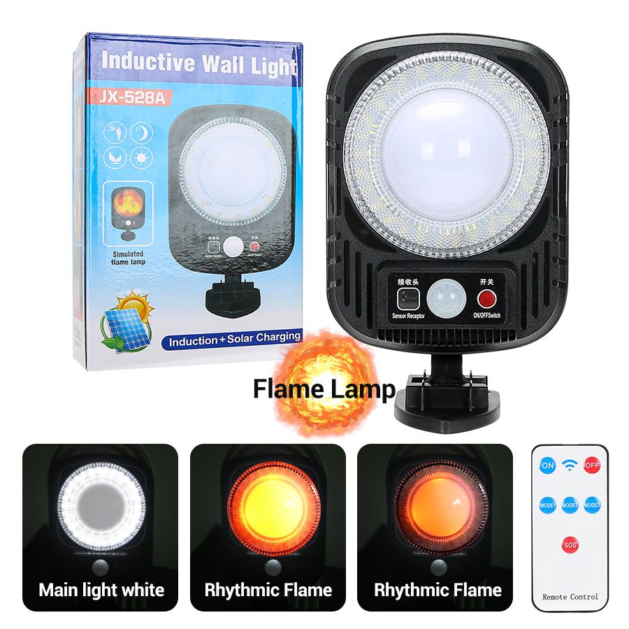Outdoor Solar LED Wall Lights With Remote Control Waterproof Induction Led Solar Lamp For Garden Balcony Yard Street Decor Lamps
