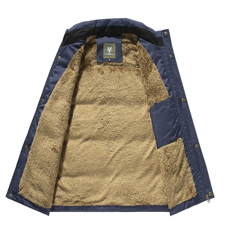 Autumn Winter Men's Waterproof Vest Jackets Sleeveless Coat Fashion Big Size Male Warm Waistcoat Fleece Vest Men Clothing
