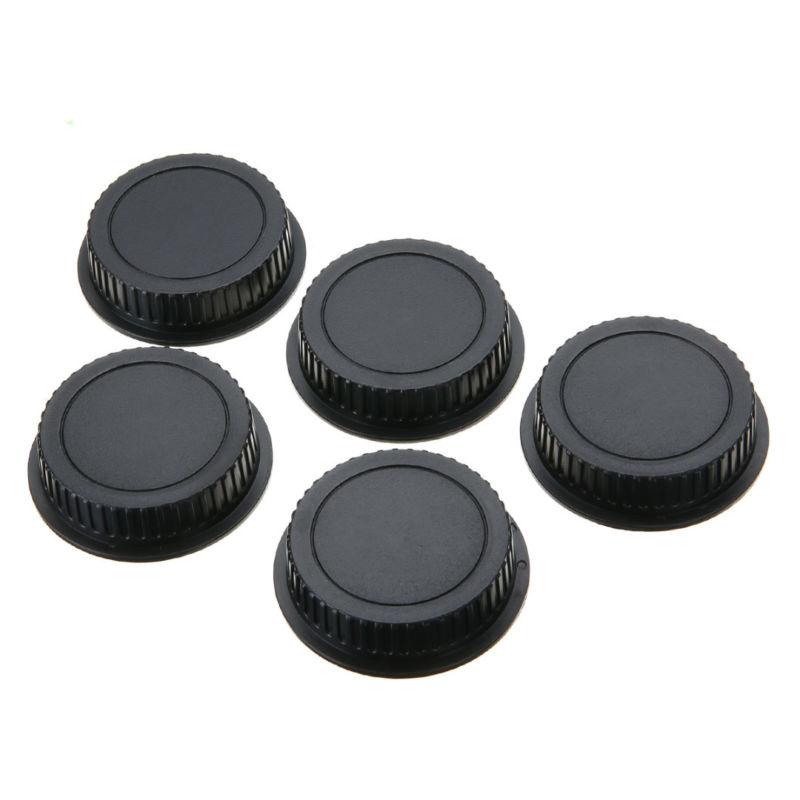 Reliable Rear Lens Cap Dustproof Cover for Canon DSLR Lens Set of 5 Pieces