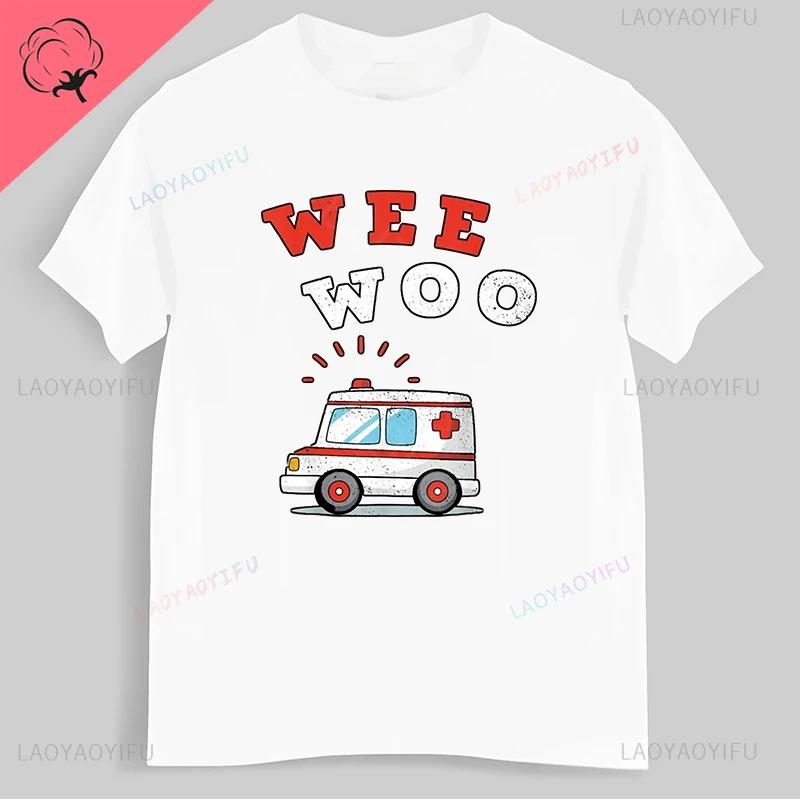 Ambulance Amr Funny Ems Emt Paramedic Gift Tshirt Cotton Tshirt Unisex Summer Fashion Tshirt Casual Fashion Streetwear Cotton Tee