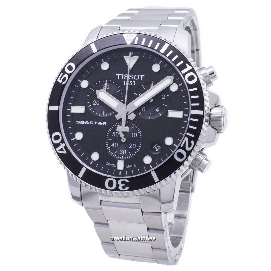 Tissot T-Sport Seastar 1000 T120.417.11.051.00 T1204171105100 Chronograph 300M Mens Watch