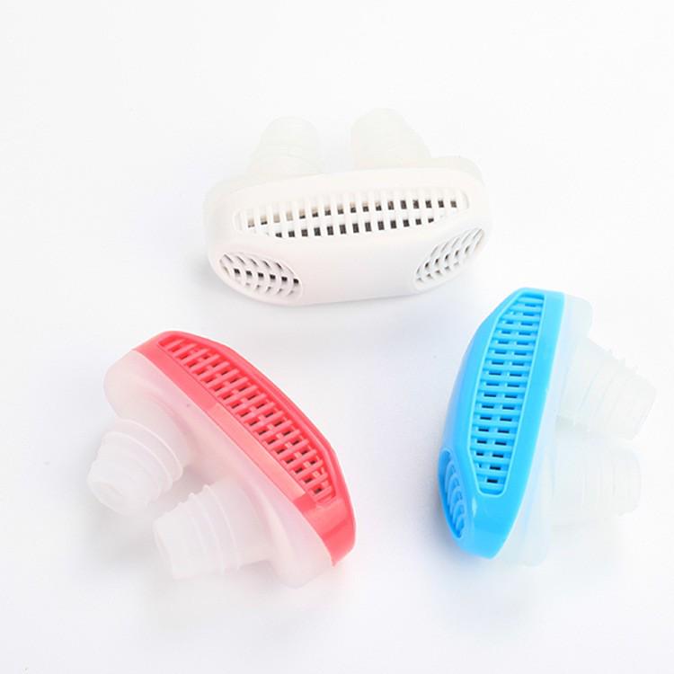 Anti-Snoring Nasal Breathing Aid & Sleep Ventilator 2-in-1 Device