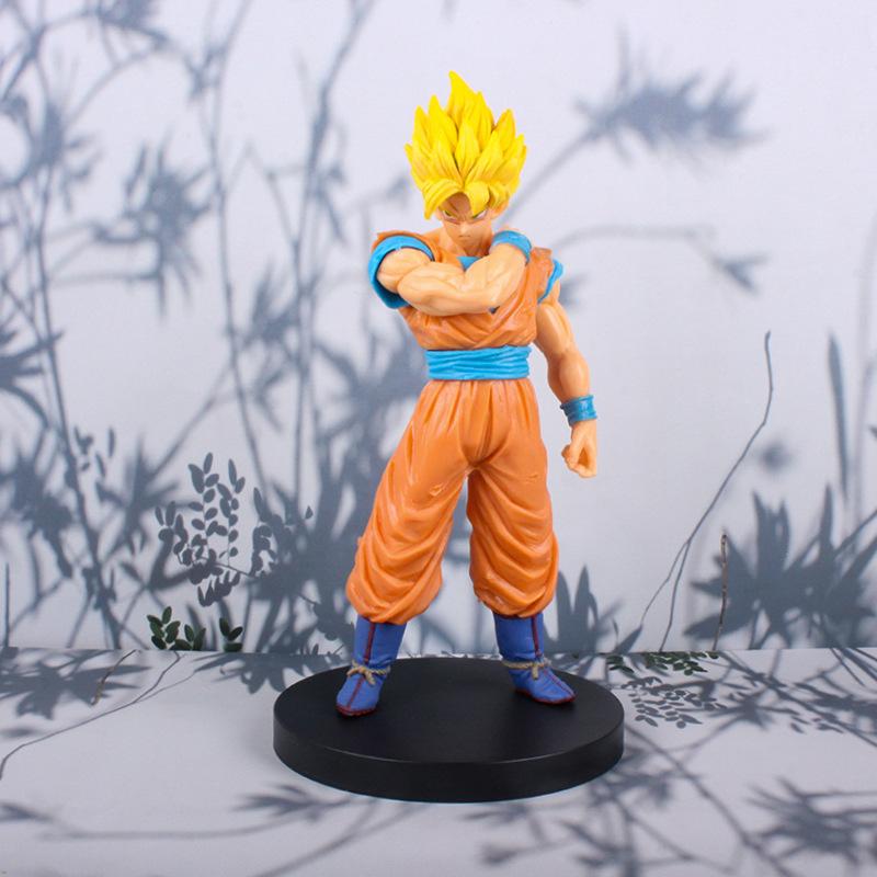 Seven Dragon Ball figurine, awakened Sun Wukong figurine, Bejita anime model, collectible gift