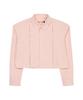 DAMP Striped Crop Shirt_Pink
