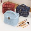 Bolsa de maquillaje de gran capacidad, nueva bolsa de almacenamiento de cosméticos de gran capacidad, bolsa de maquillaje portátil, bolsa de maquillaje de viaje de alta gama, bolsa de almacenamiento de mano para mujeres