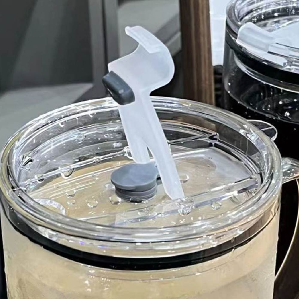 32 Oz Glass Mug with Straw and Lid, Large Capacity Glass Mug, Clear Drinking Glass for Juice Water and Iced Coffee