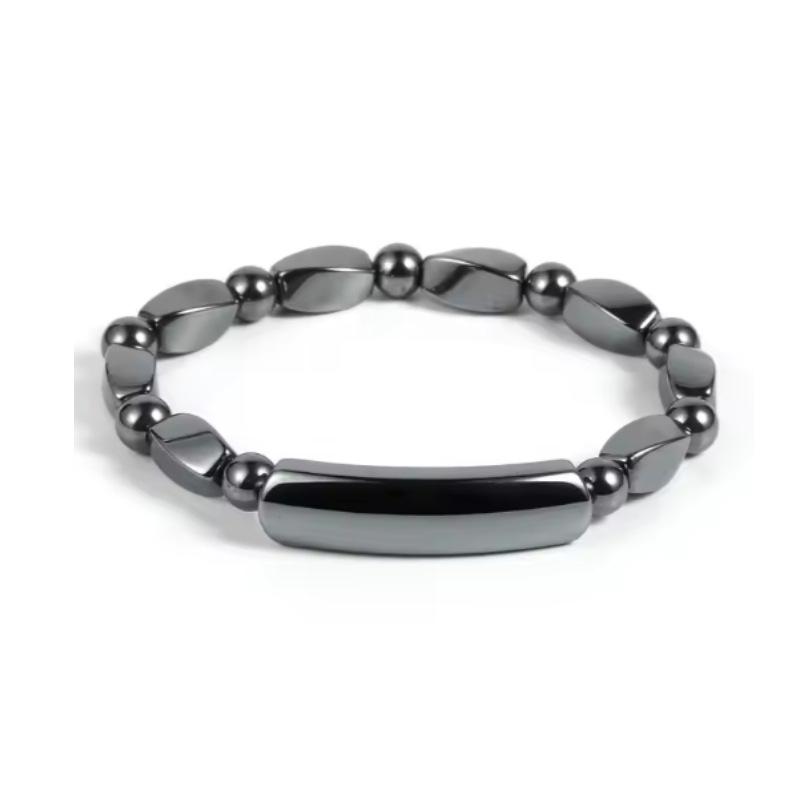 JYL TS Bracelet  Cat Eye Stone Cross Couple Elastic Strengthens Bond & Luck