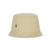 VARZAR VA Curved Logo Short Visor Bucket Hat Beige