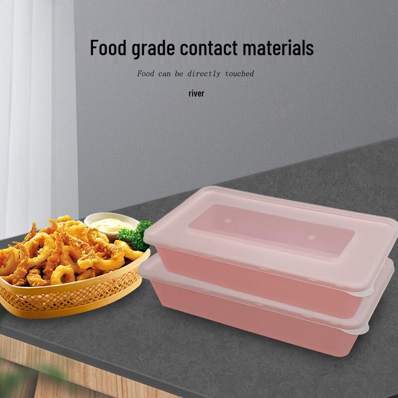 Pink Single Compartment Disposable Meal Box