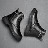 Men's Winter High Top Work Boots British Style Outdoor Ankle Boots Waterproof Non-Slip Safety Shoes Casual Hiking Leather Shoes