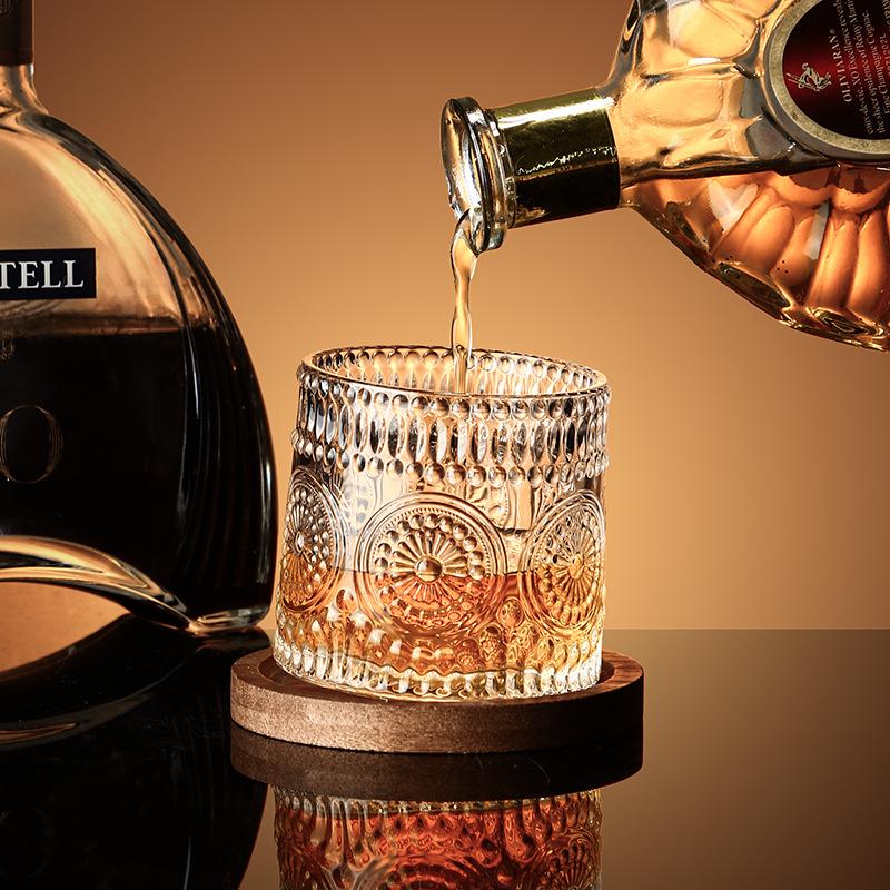 

Whiskey glass, foreign wine cup, crystal decompression, glass cup set, beer cup, premium sense, rotary , household