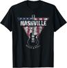 Nashville Souvenir Vintage American Flag Guitar Player T-Shirt Unisex T-Shirt