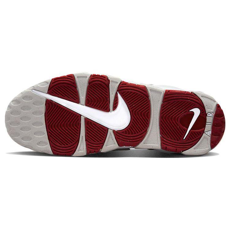 Nike Air More Uptempo 96 White Grey Red Men Sneakers University-Red Grey-Fog DX8965-100