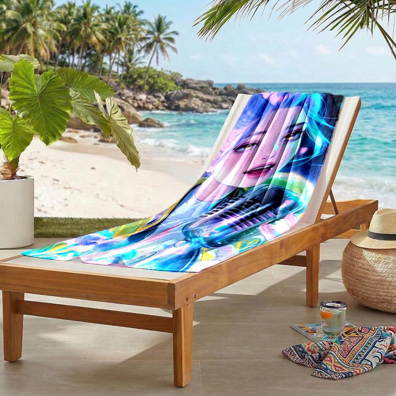 Kpop Hunter Fashion Beach Towel: Ideal for Summer Adventures Soft, absorbent and quick drying suitable for swimming and bathing