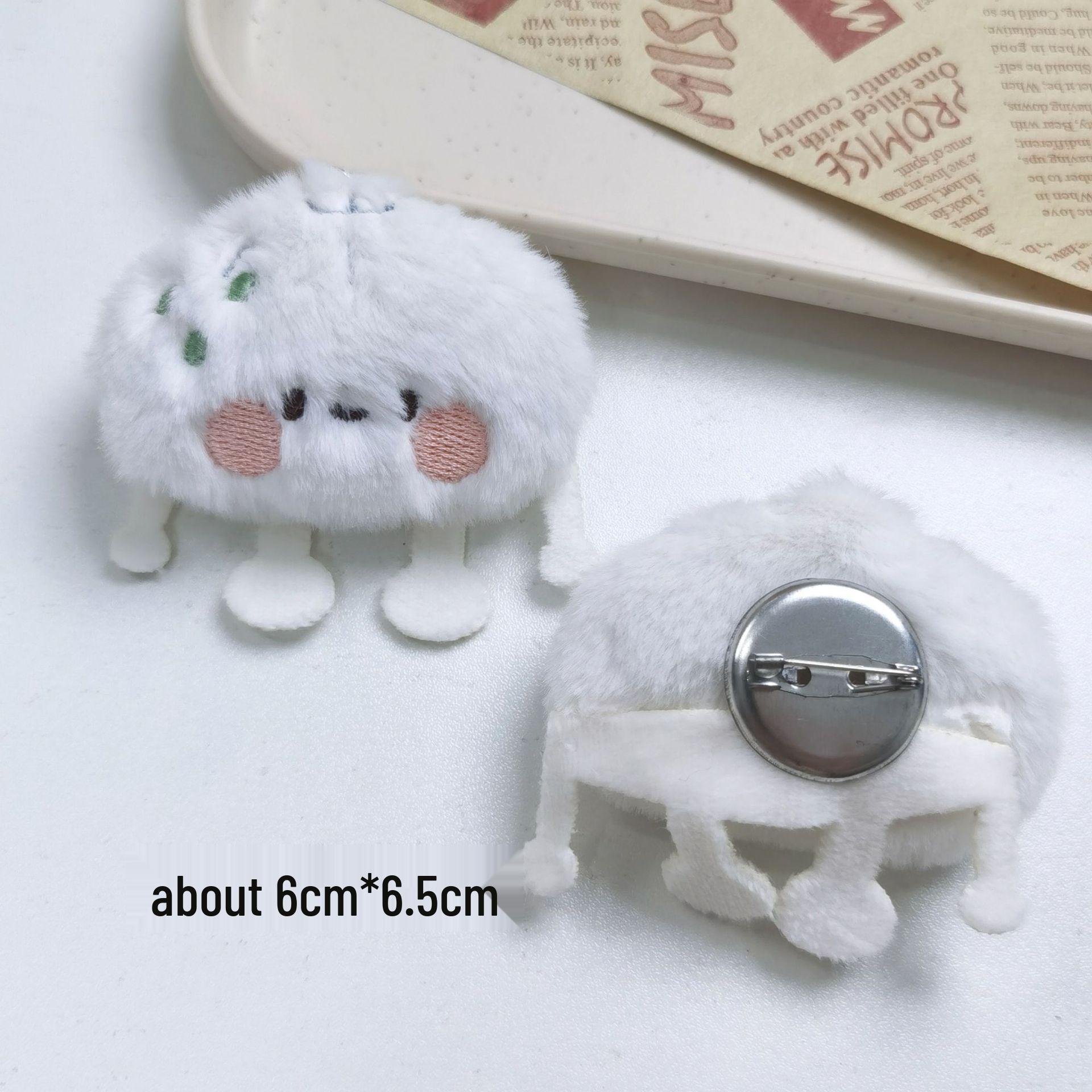 Очаровательный Мультяшный Пельмень Суши Плюшевый Брелок-Подвеска Brooch