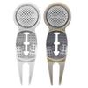 Divot Repair Tool Zinc Alloy Divot Repair Tool Magnet with Marker Line for Training Practicing