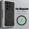 Slim Frameless Magnetic For Magsafe Case For Samsung Galaxy S23 Ultra S22 S24 Ultra Coque Wireless Charge Hard Back Cover
