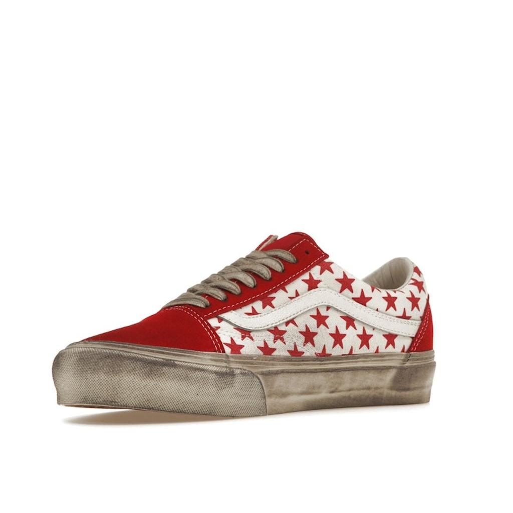 Vans Bianca Chandôn x Old Skool VLT LX Stressed Red Sneakers Unisex Białe VN0A4BVFY52