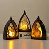 Halloween Lantern Lights - Decoration Vintage Led Pumpkin Lights | Tabletop Skeleton Pumpkin Castle Lantern | Lamp Ornament