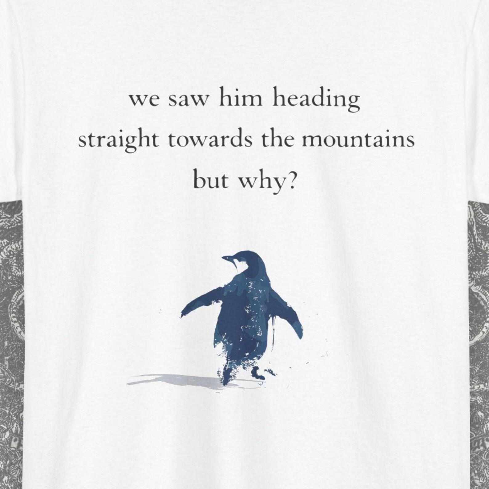 Nihilist Penguin But Why Meme White Shirt Gift, Nihilist Gifts Trending Meme T-Shirt, Motivational Tee, Werner Herzog Novelty Gift Shirts 2XL